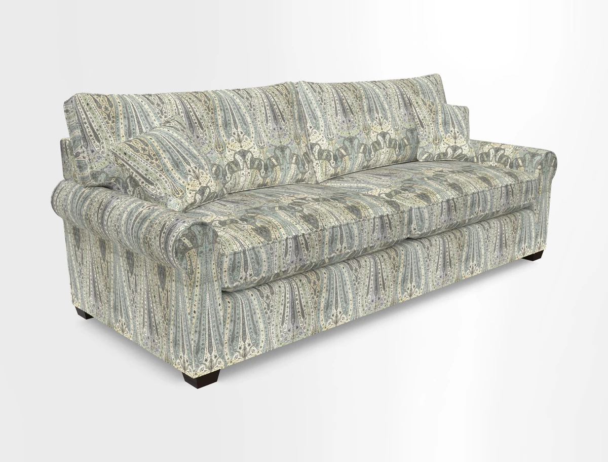Bignor 3 Seater Sofa in V&A Drawn From Nature Oak Tree Gold. Loose cover option available
