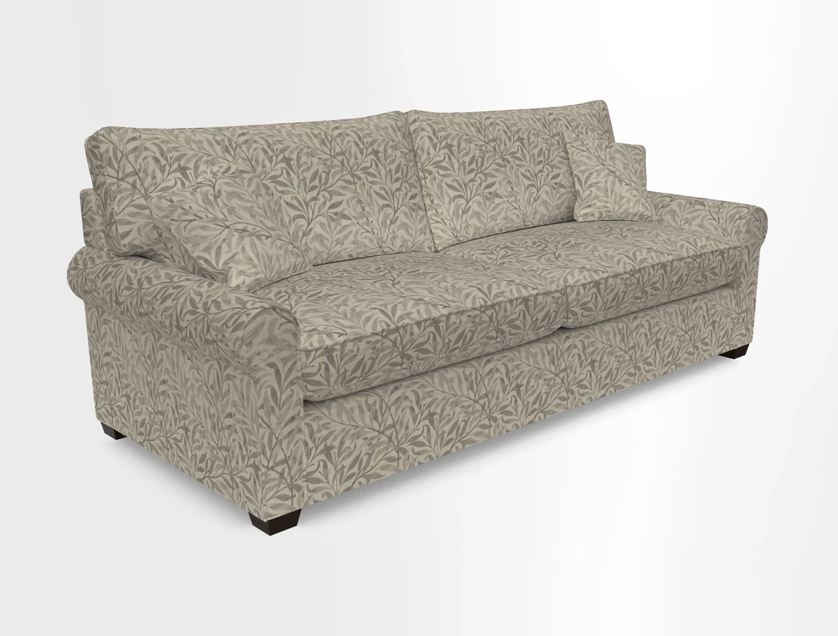Bignor 3 Seater Sofa in V&A Drawn From Nature Oak Tree Gold. Loose cover option available