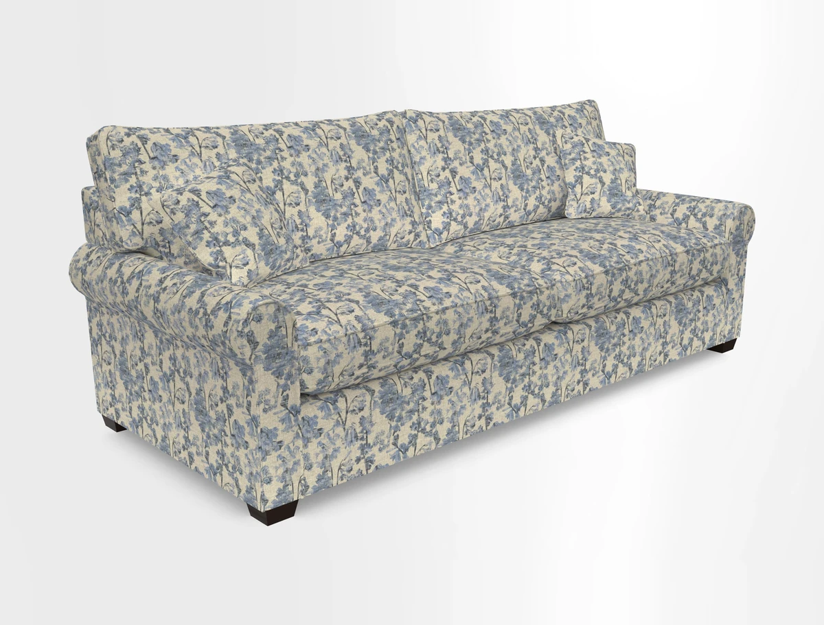Bignor 3 Seater Sofa in V&A Drawn From Nature Oak Tree Gold. Loose cover option available