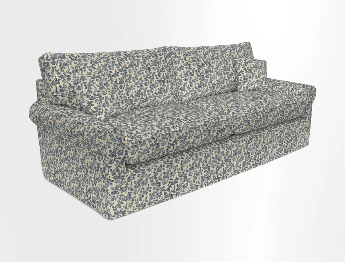 Bignor 3 Seater Sofa in V&A Drawn From Nature Oak Tree Gold. Loose cover option available