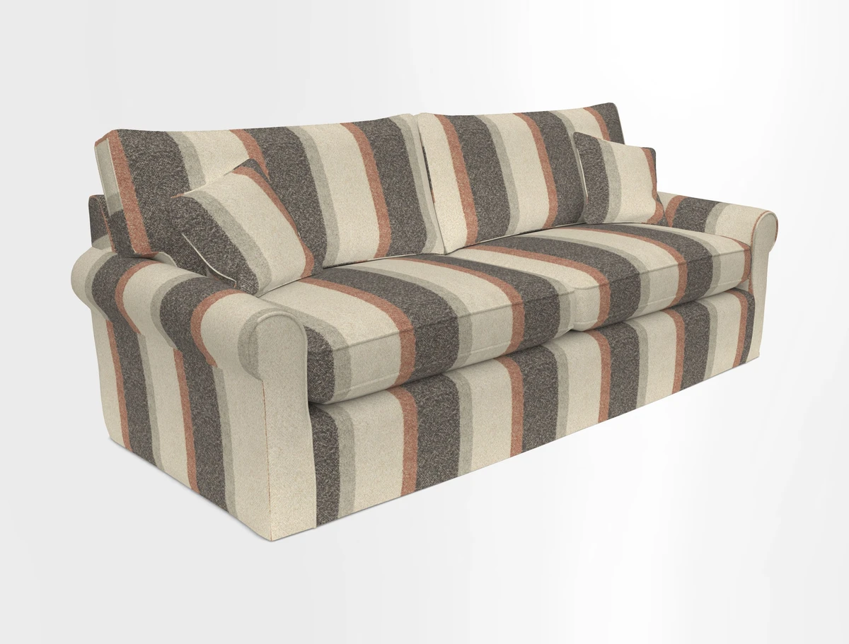 Bignor 3 Seater Sofa in V&A Drawn From Nature Oak Tree Gold. Loose cover option available