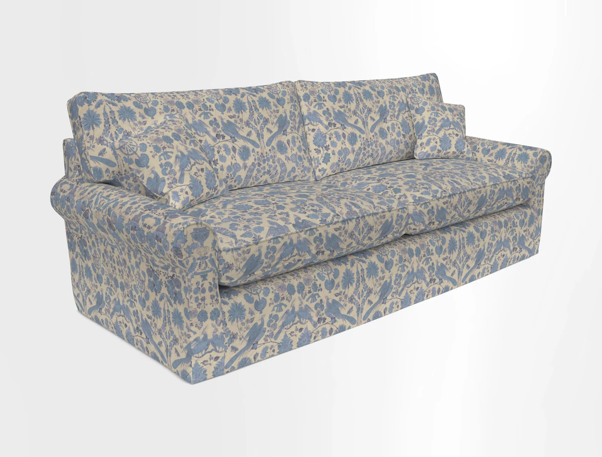 Bignor 3 Seater Sofa in V&A Drawn From Nature Oak Tree Gold. Loose cover option available