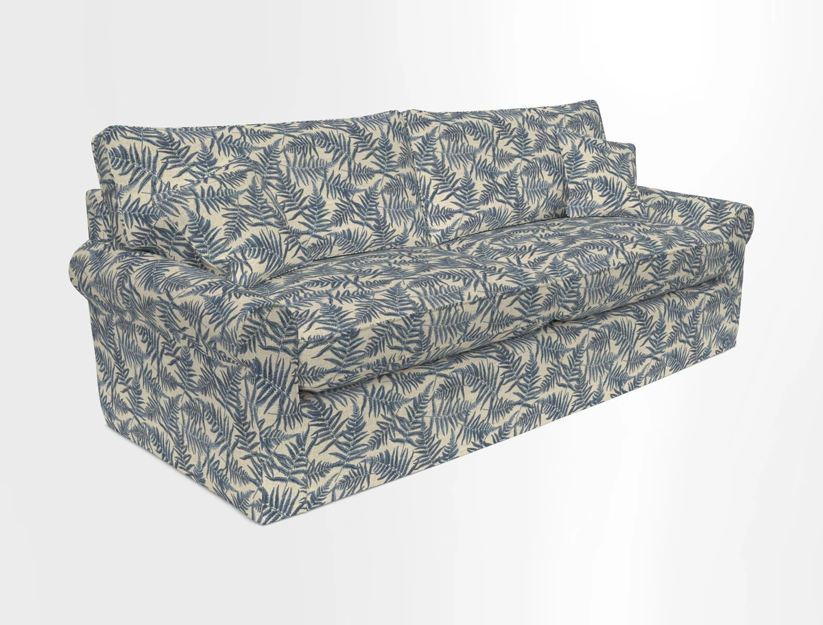 Bignor 3 Seater Sofa in V&A Drawn From Nature Oak Tree Gold. Loose cover option available