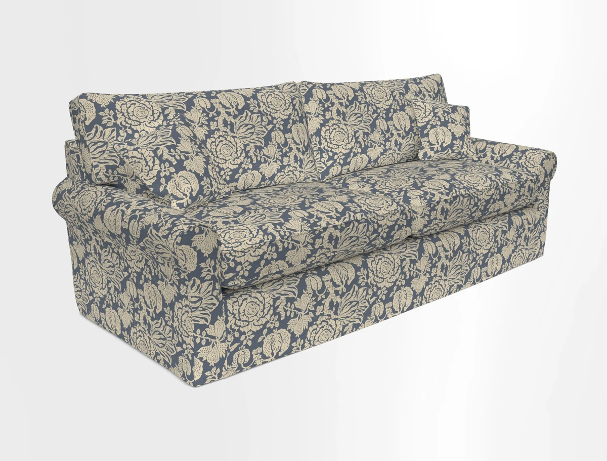 Bignor 3 Seater Sofa in V&A Drawn From Nature Oak Tree Gold. Loose cover option available