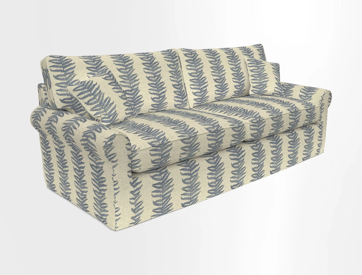 Bignor 3 Seater Sofa in V&A Drawn From Nature Oak Tree Gold. Loose cover option available
