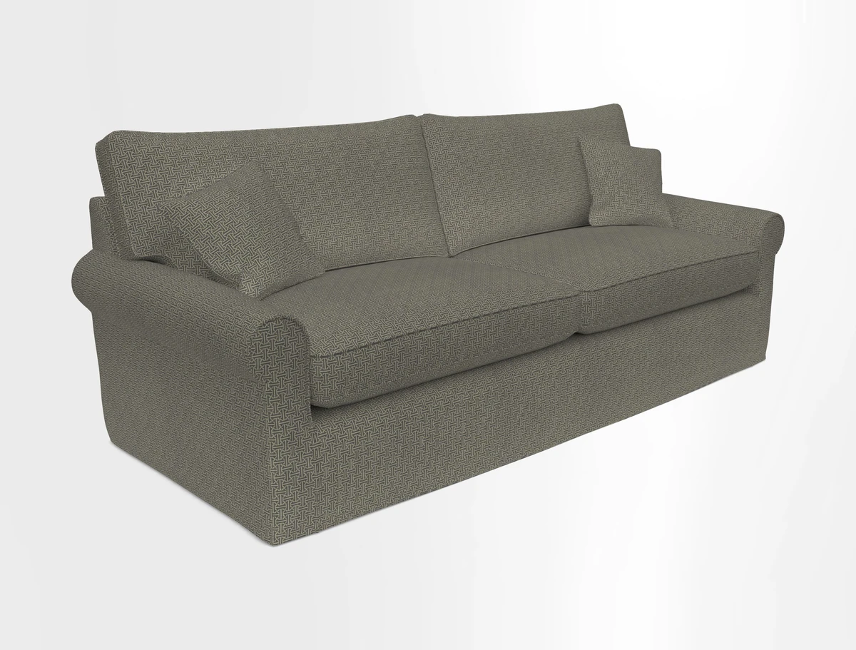 Bignor 3 Seater Sofa in V&A Drawn From Nature Oak Tree Gold. Loose cover option available