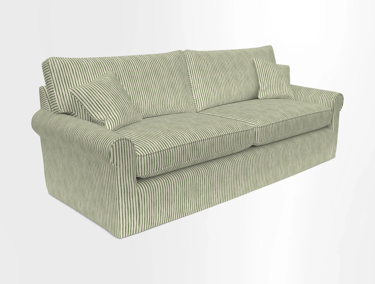 Bignor 3 Seater Sofa in V&A Drawn From Nature Oak Tree Gold. Loose cover option available