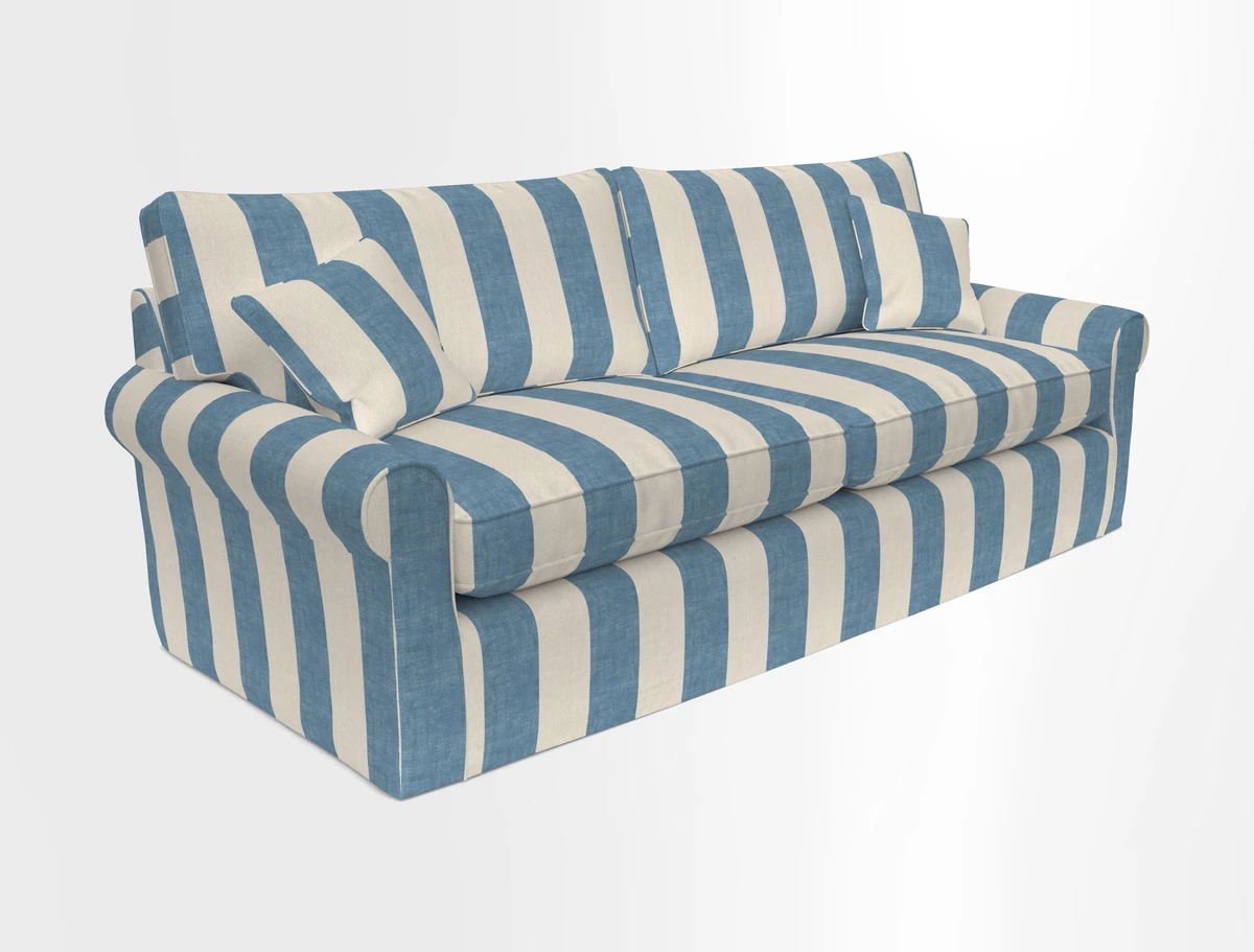 Bignor 3 Seater Sofa in V&A Drawn From Nature Oak Tree Gold. Loose cover option available