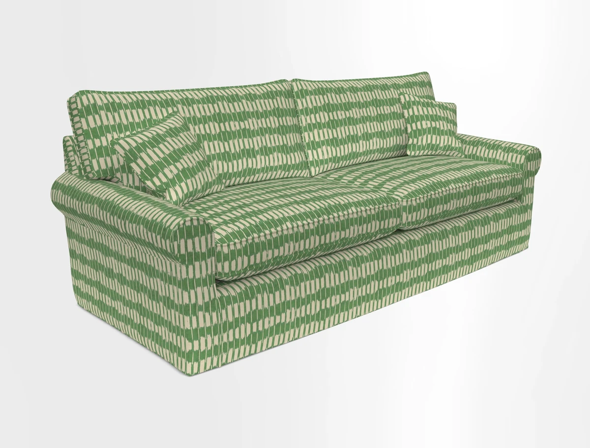 Bignor 3 Seater Sofa in V&A Drawn From Nature Oak Tree Gold. Loose cover option available