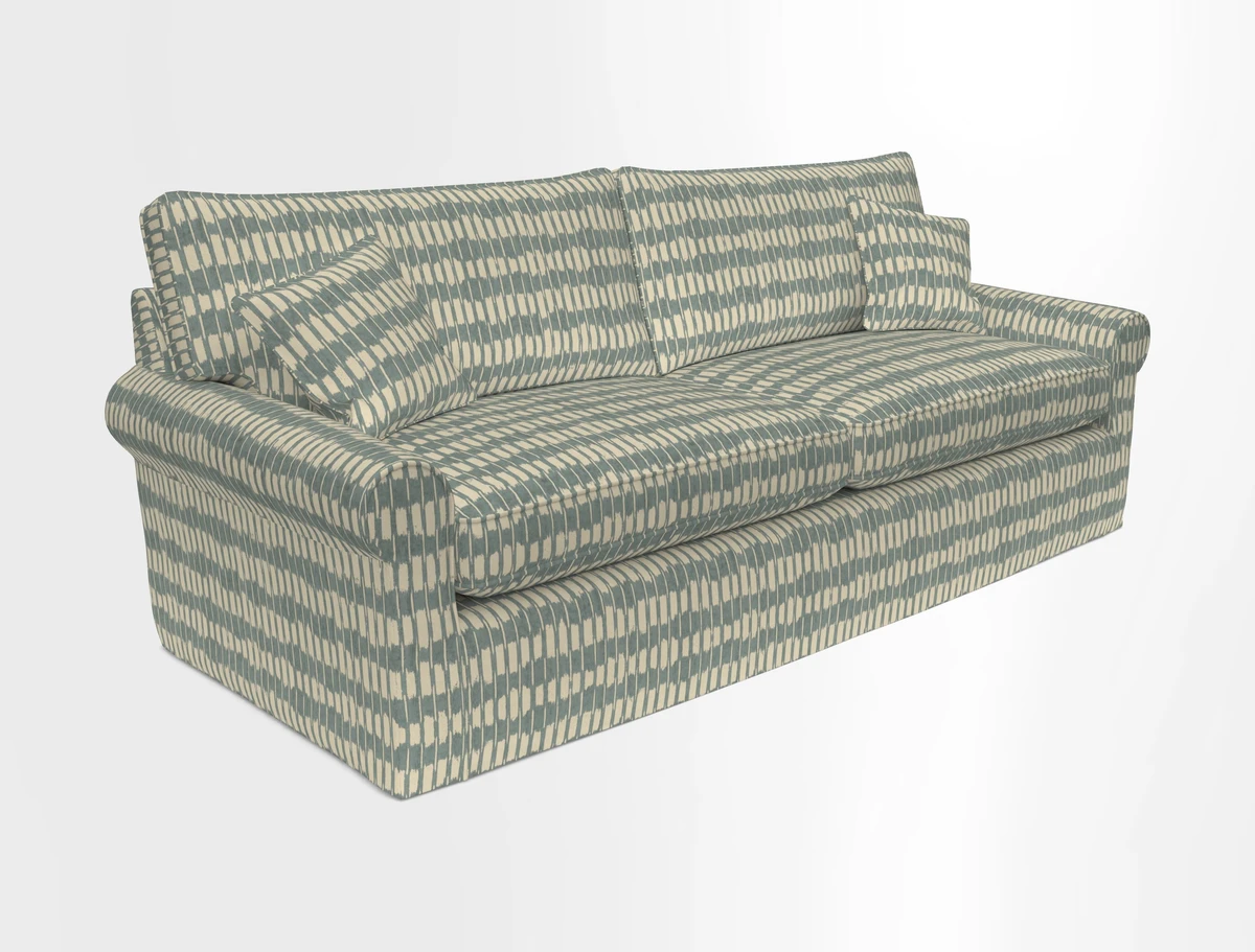 Bignor 3 Seater Sofa in V&A Drawn From Nature Oak Tree Gold. Loose cover option available