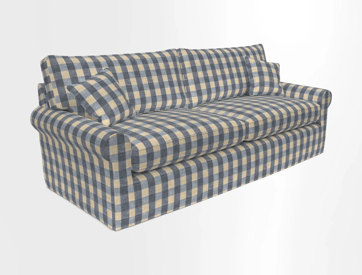 Bignor 3 Seater Sofa in V&A Drawn From Nature Oak Tree Gold. Loose cover option available