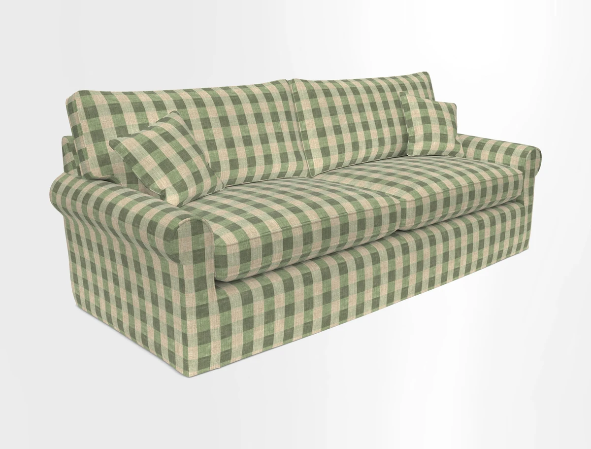 Bignor 3 Seater Sofa in V&A Drawn From Nature Oak Tree Gold. Loose cover option available