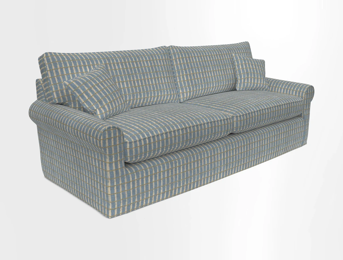 Bignor 3 Seater Sofa in V&A Drawn From Nature Oak Tree Gold. Loose cover option available