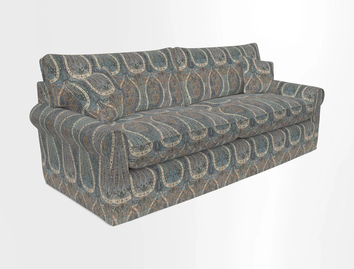 Bignor 3 Seater Sofa in V&A Drawn From Nature Oak Tree Gold. Loose cover option available