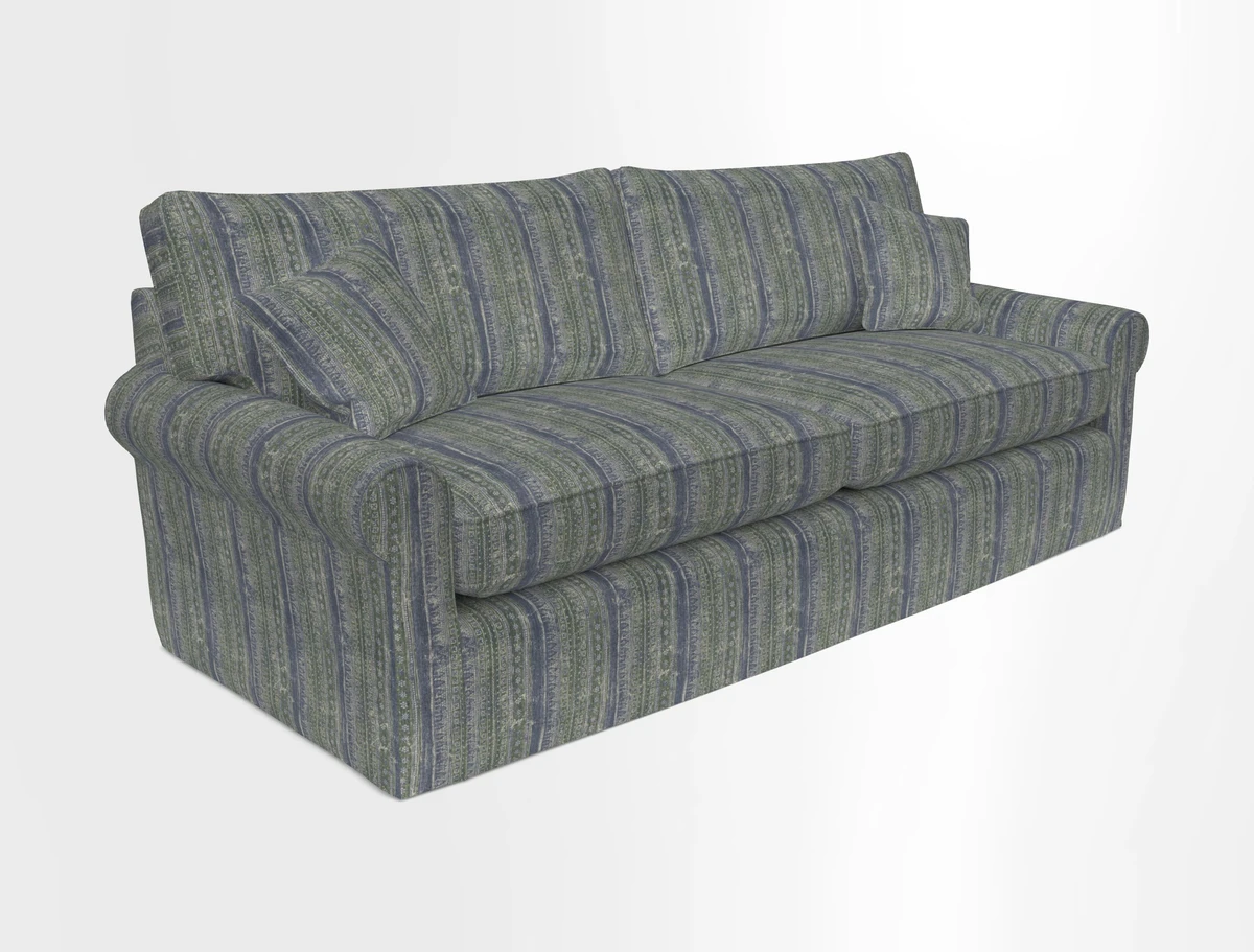 Bignor 3 Seater Sofa in V&A Drawn From Nature Oak Tree Gold. Loose cover option available