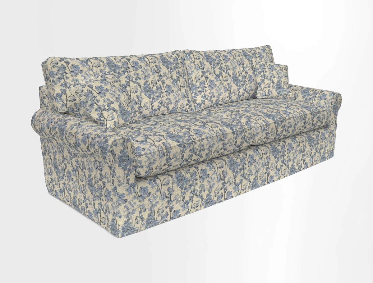 Bignor 3 Seater Sofa in V&A Drawn From Nature Oak Tree Gold. Loose cover option available