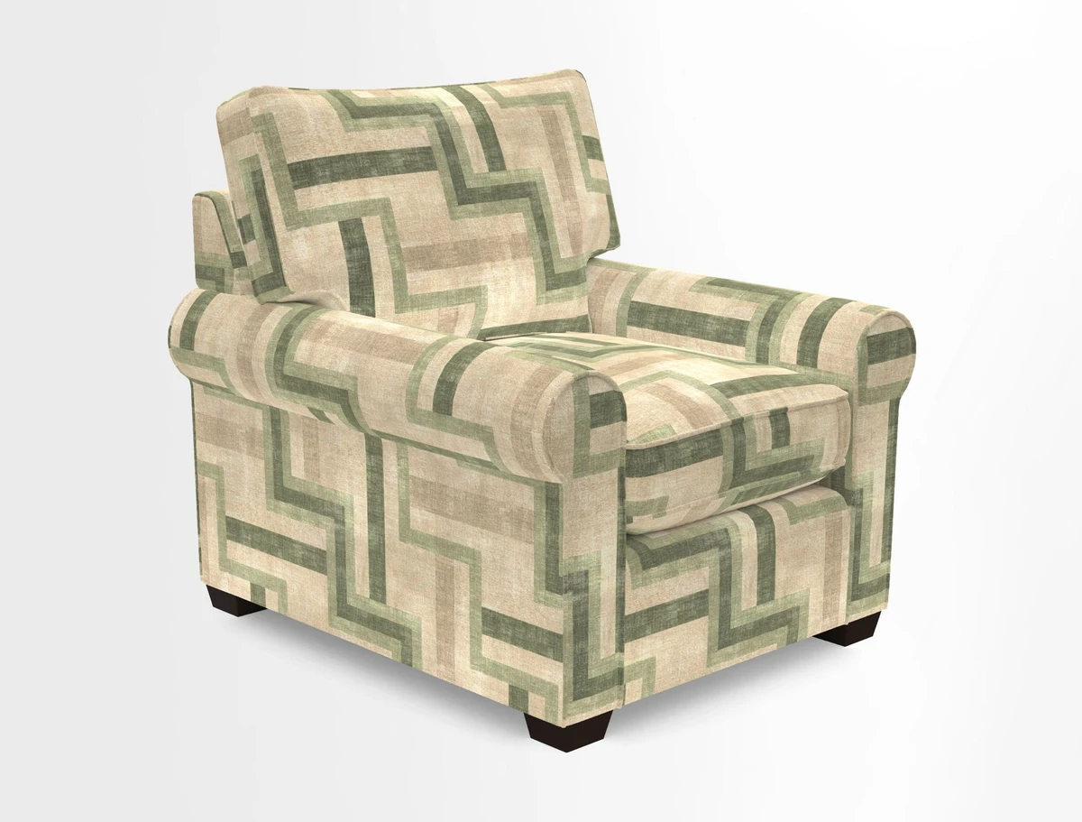 Bignor Chair in Two Tone Plain Biscuit. Loose cover option available
