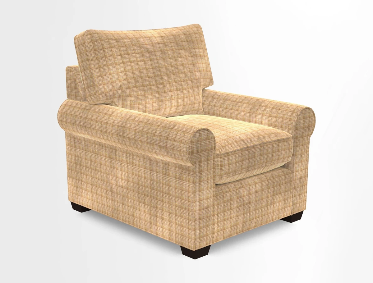 Bignor Chair in Two Tone Plain Biscuit. Loose cover option available