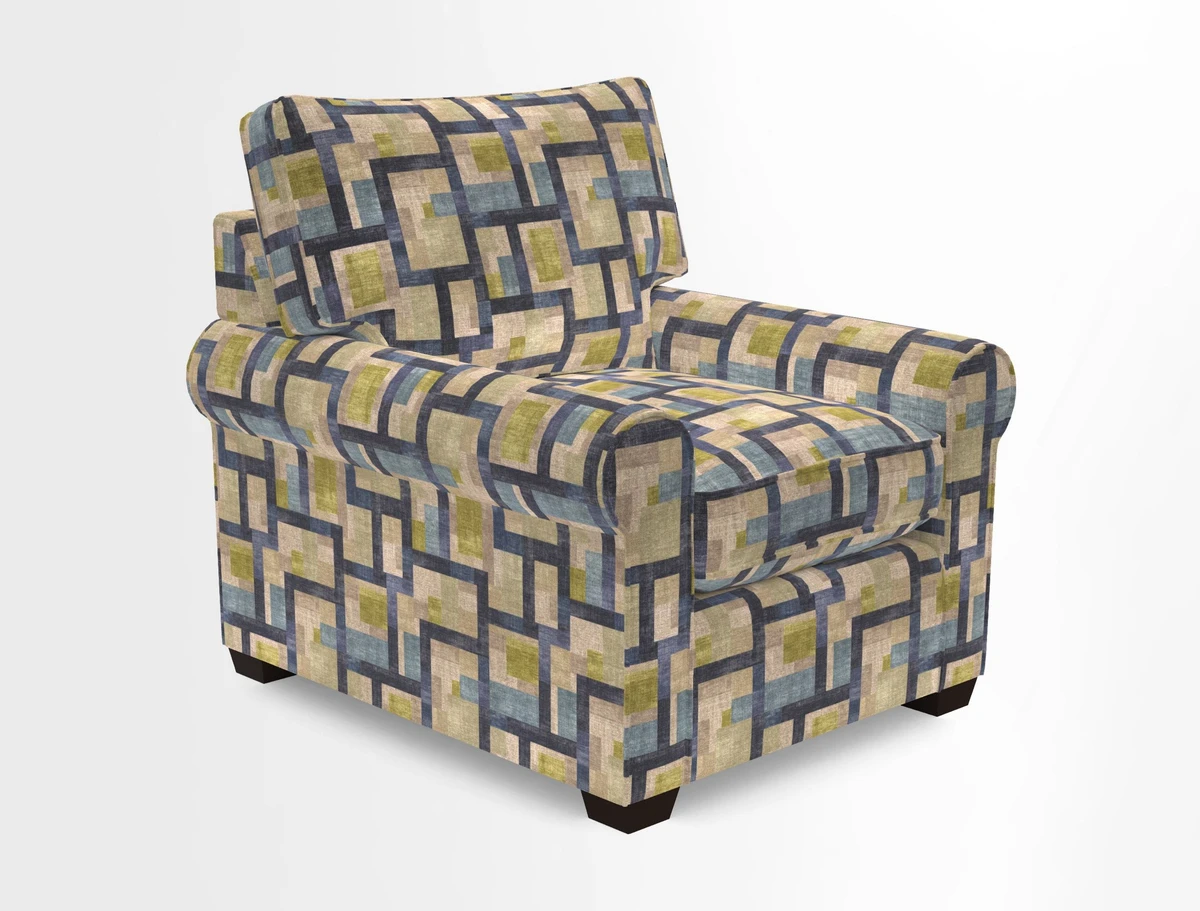 Bignor Chair in Two Tone Plain Biscuit. Loose cover option available