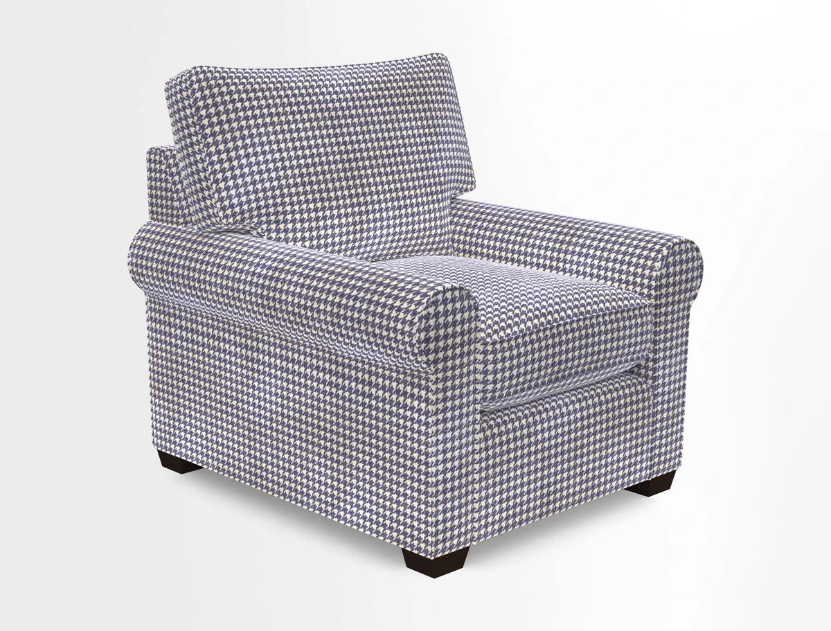 Bignor Chair in Two Tone Plain Biscuit. Loose cover option available