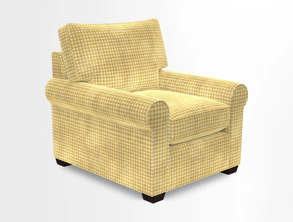 Bignor Chair in Two Tone Plain Biscuit. Loose cover option available