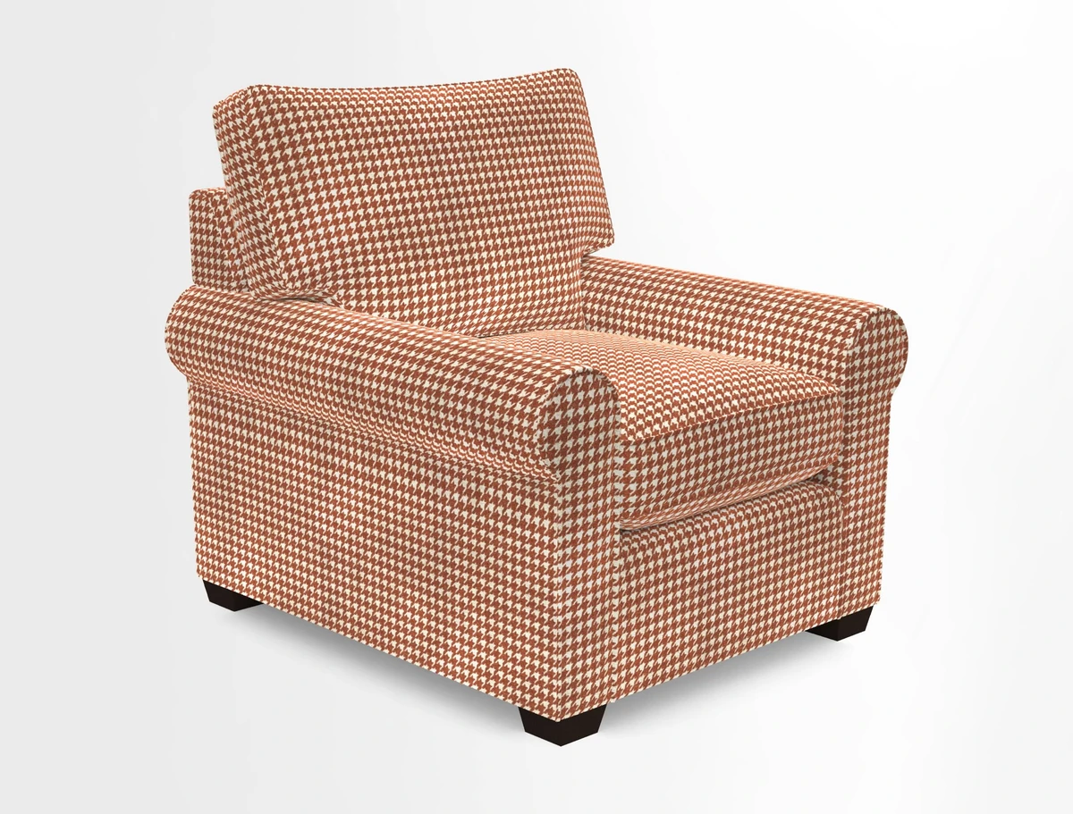 Bignor Chair in Two Tone Plain Biscuit. Loose cover option available