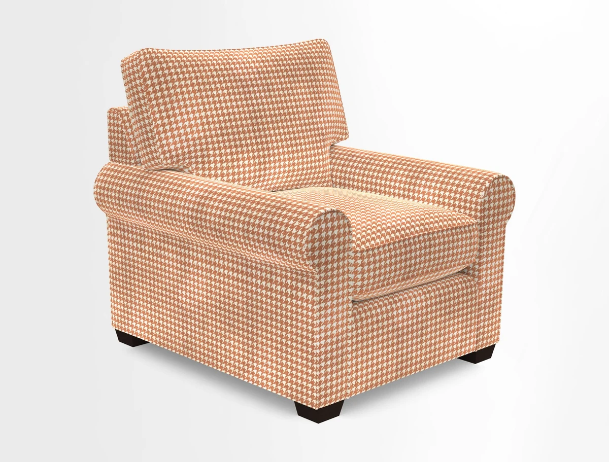 Bignor Chair in Two Tone Plain Biscuit. Loose cover option available