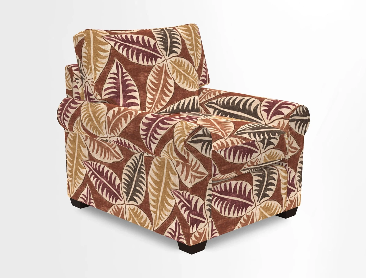 Bignor Chair in Two Tone Plain Biscuit. Loose cover option available