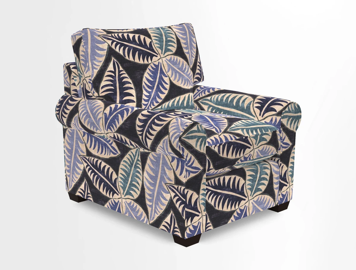 Bignor Chair in Two Tone Plain Biscuit. Loose cover option available