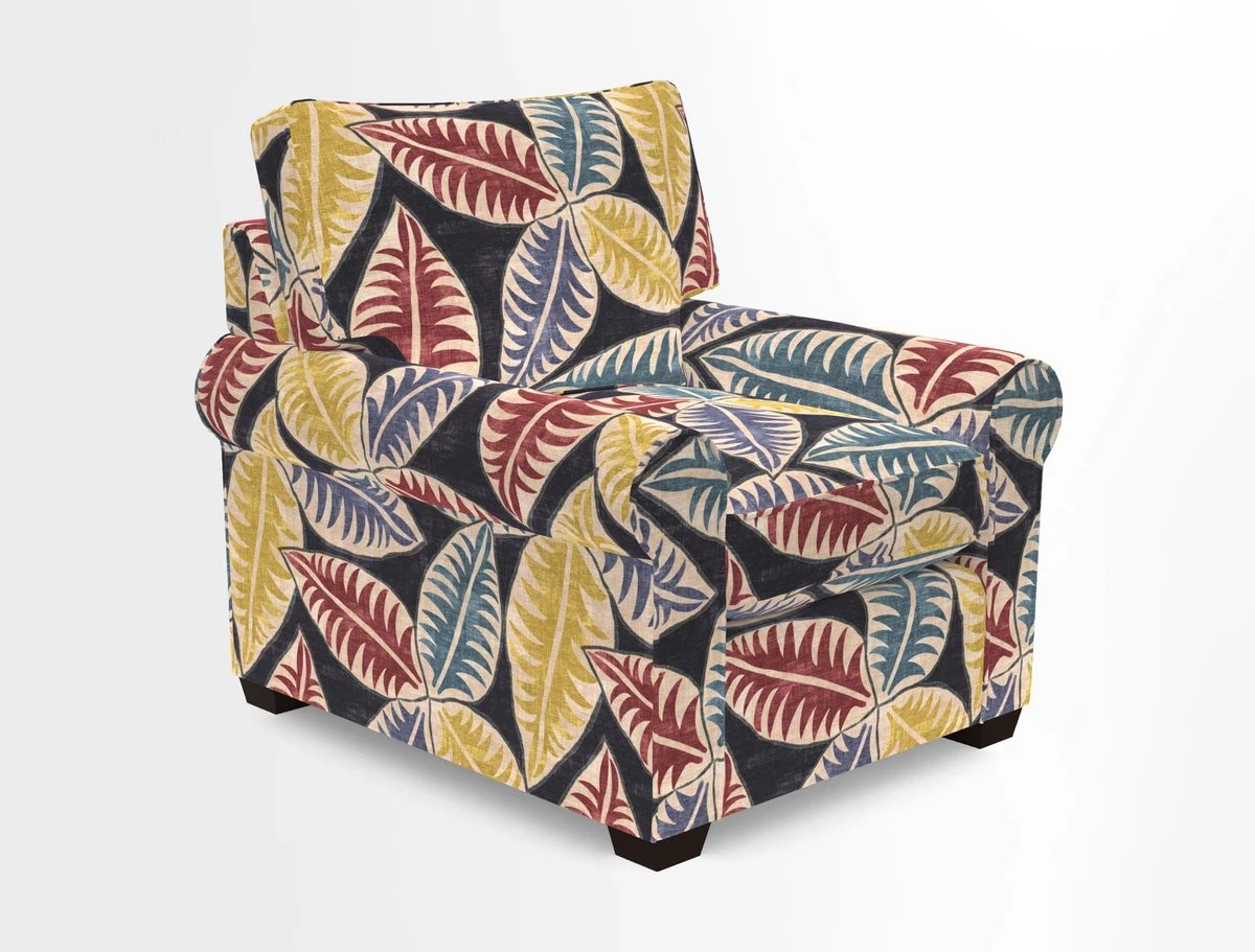 Bignor Chair in Two Tone Plain Biscuit. Loose cover option available