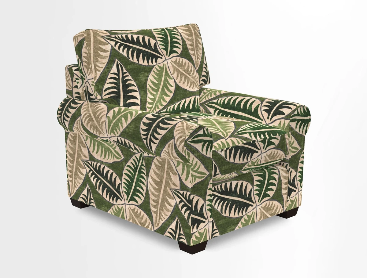 Bignor Chair in Two Tone Plain Biscuit. Loose cover option available