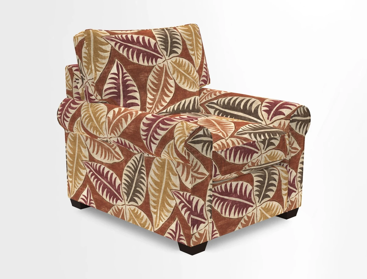 Bignor Chair in Two Tone Plain Biscuit. Loose cover option available