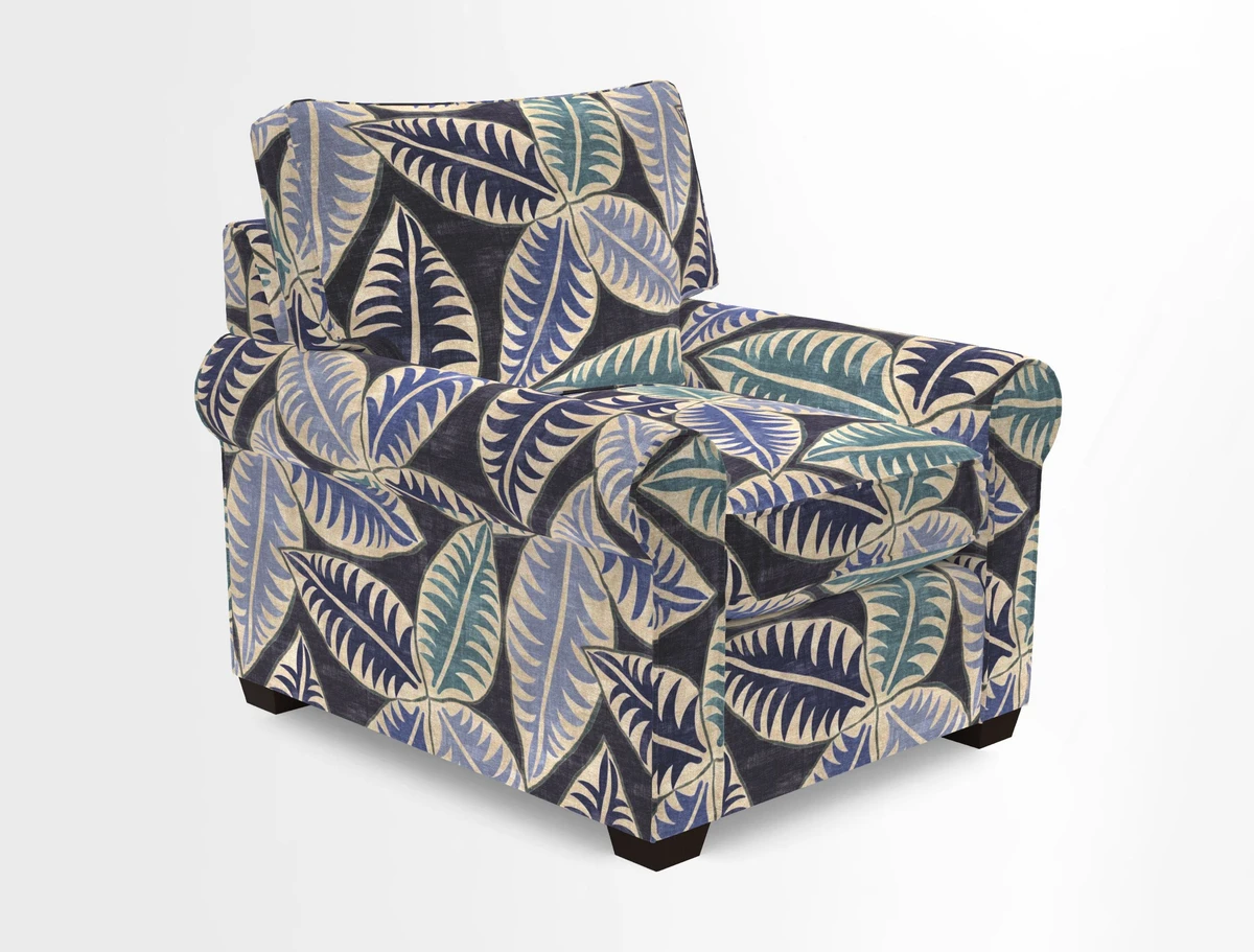 Bignor Chair in Two Tone Plain Biscuit. Loose cover option available