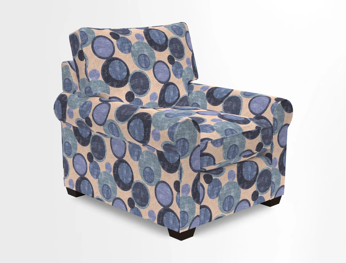 Bignor Chair in Two Tone Plain Biscuit. Loose cover option available