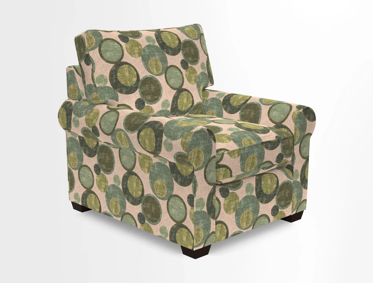 Bignor Chair in Two Tone Plain Biscuit. Loose cover option available