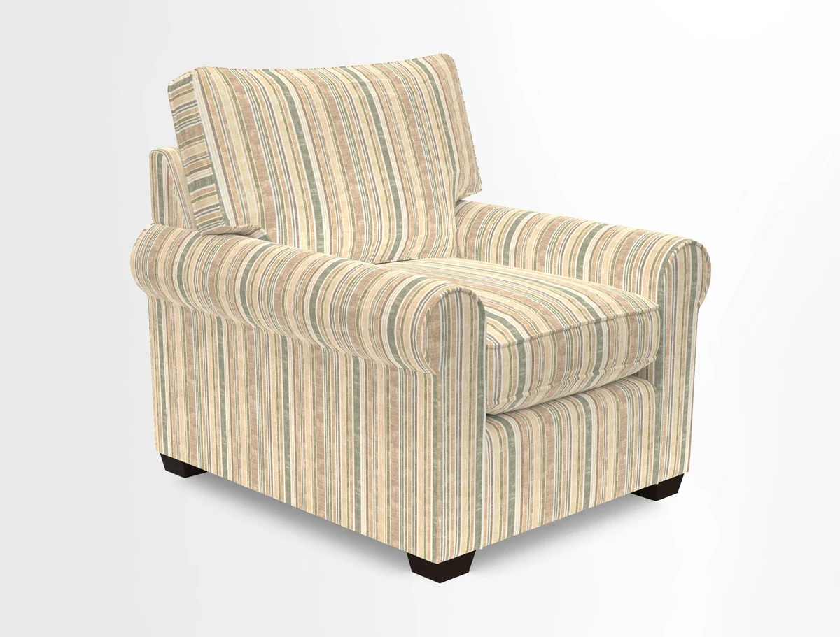 Bignor Chair in Two Tone Plain Biscuit. Loose cover option available