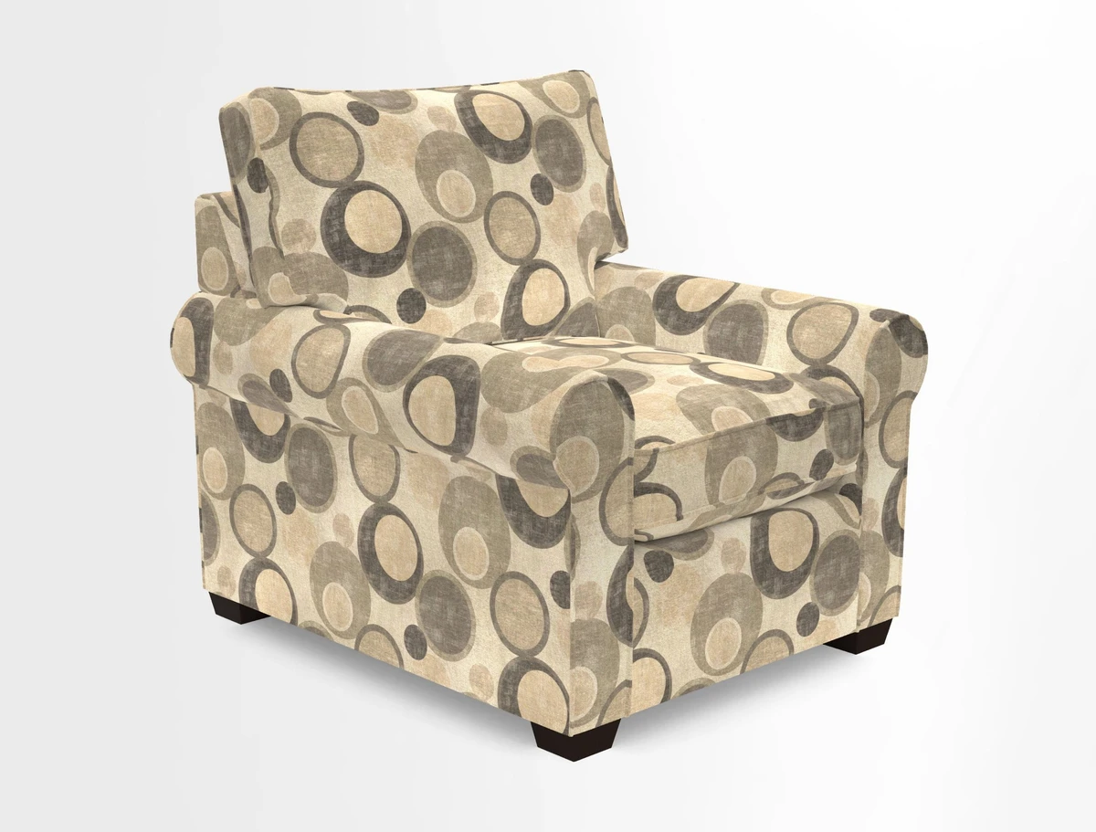 Bignor Chair in Two Tone Plain Biscuit. Loose cover option available