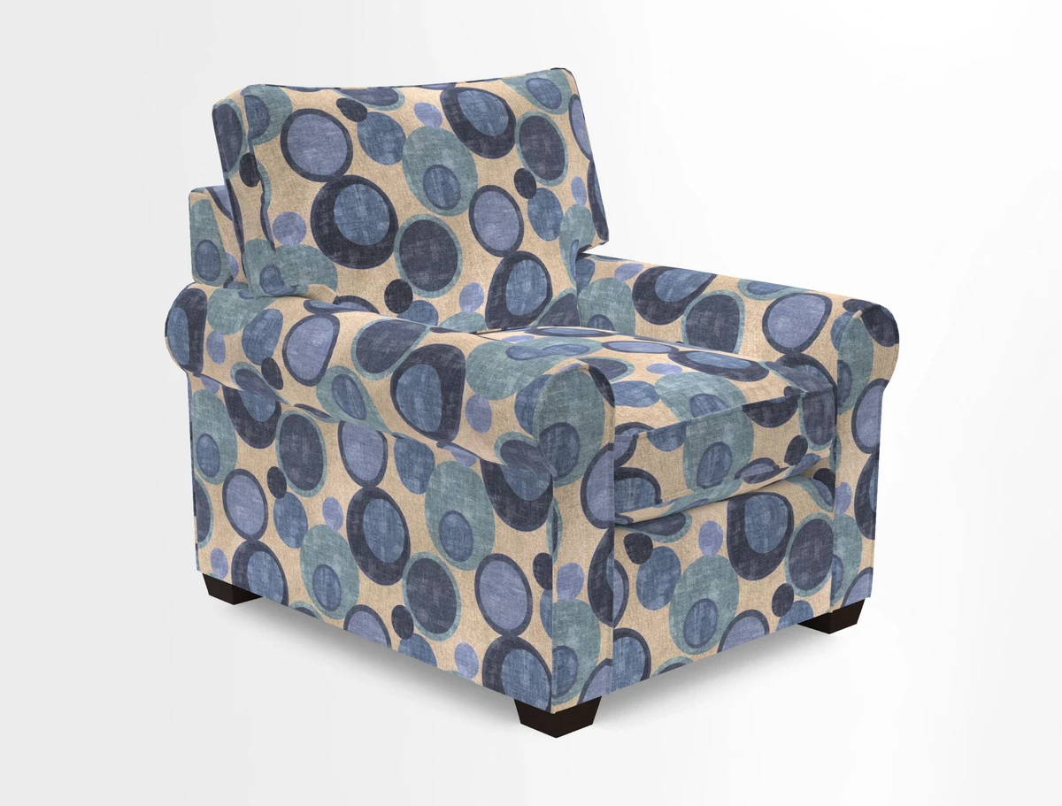 Bignor Chair in Two Tone Plain Biscuit. Loose cover option available