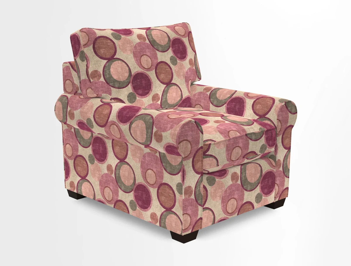 Bignor Chair in Two Tone Plain Biscuit. Loose cover option available