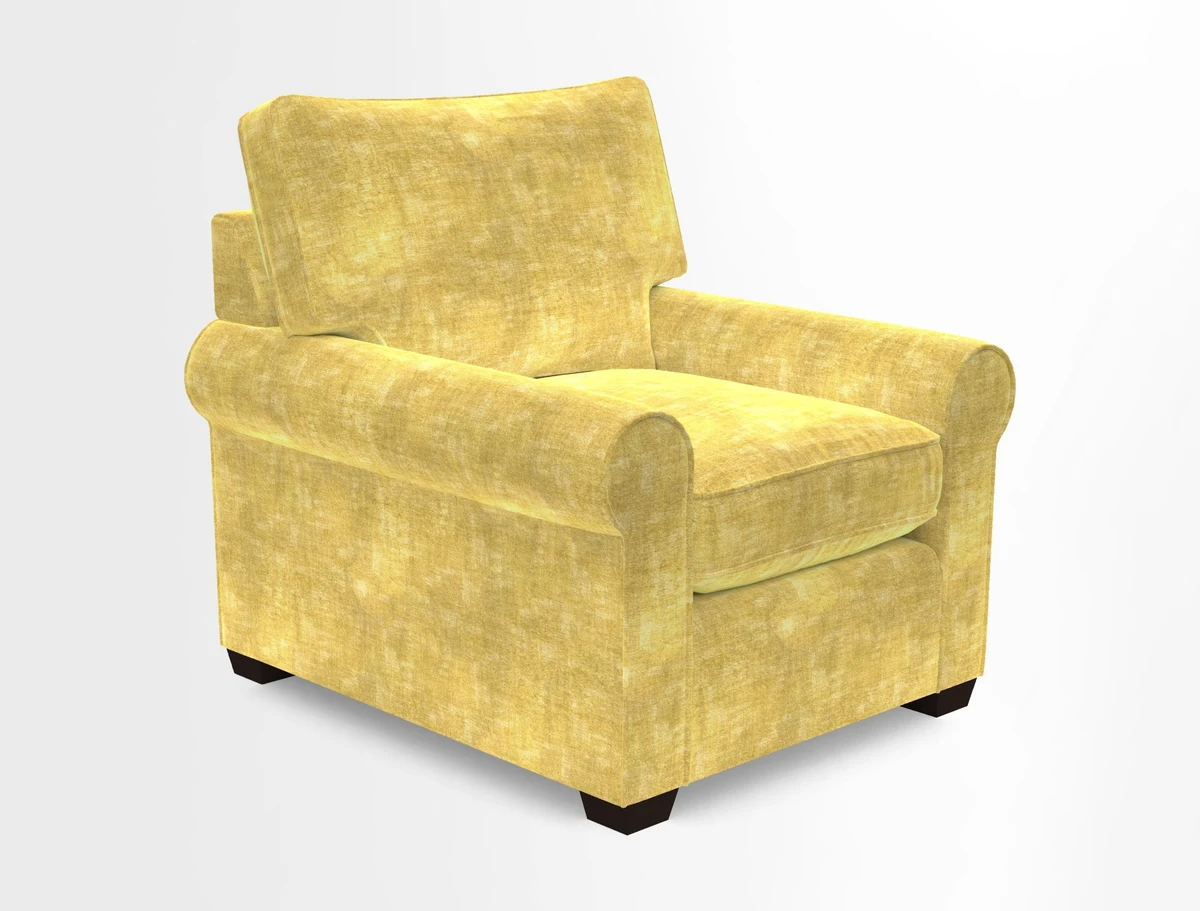 Bignor Chair in Two Tone Plain Biscuit. Loose cover option available