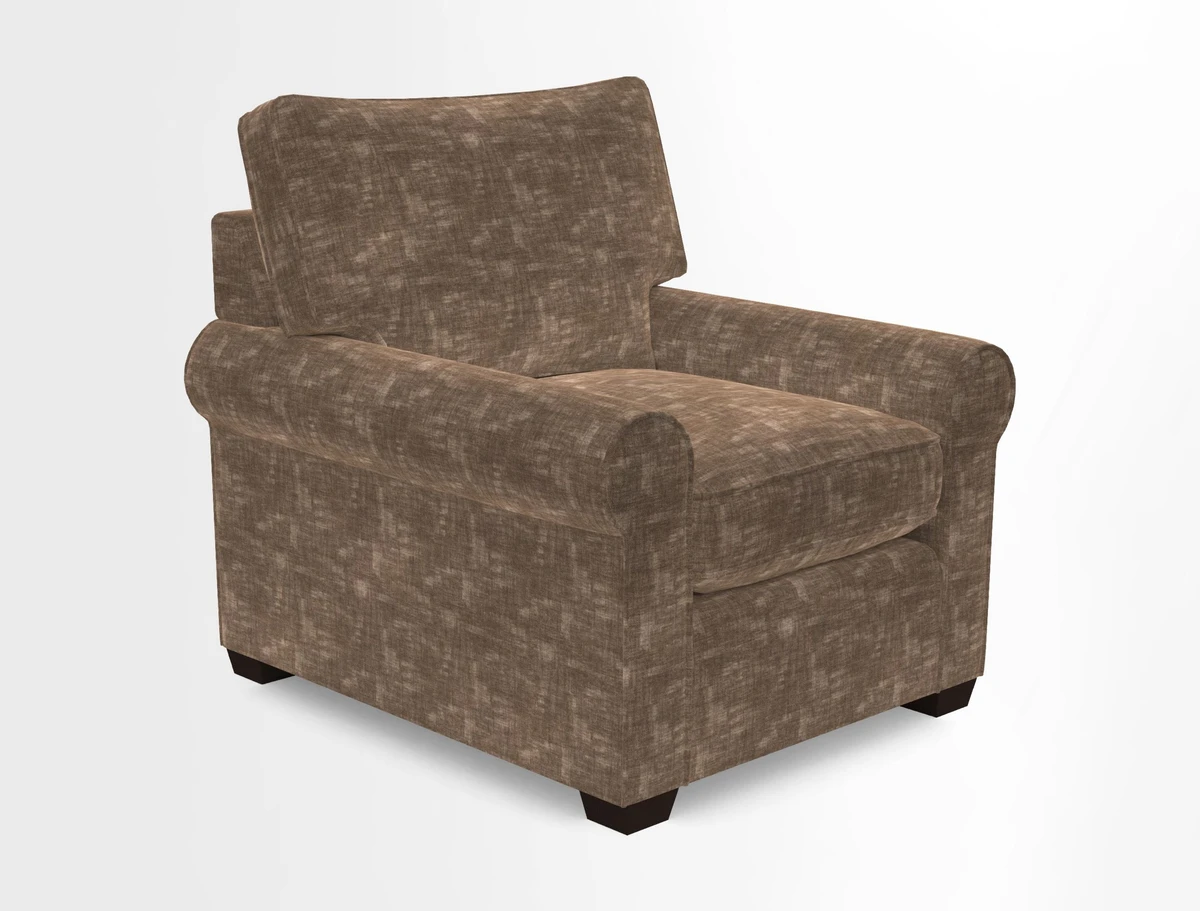 Bignor Chair in Two Tone Plain Biscuit. Loose cover option available