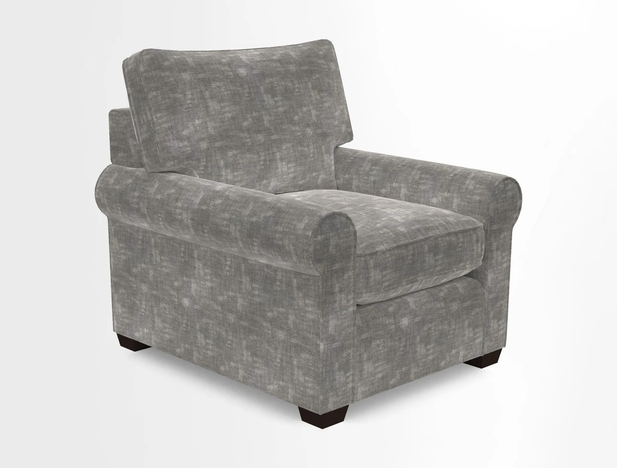 Bignor Chair in Two Tone Plain Biscuit. Loose cover option available