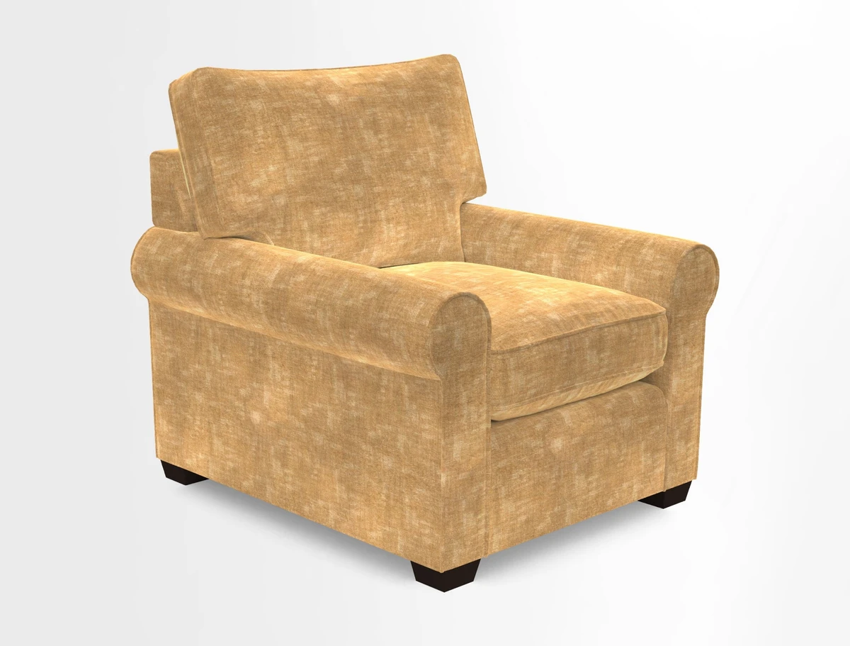 Bignor Chair in Two Tone Plain Biscuit. Loose cover option available