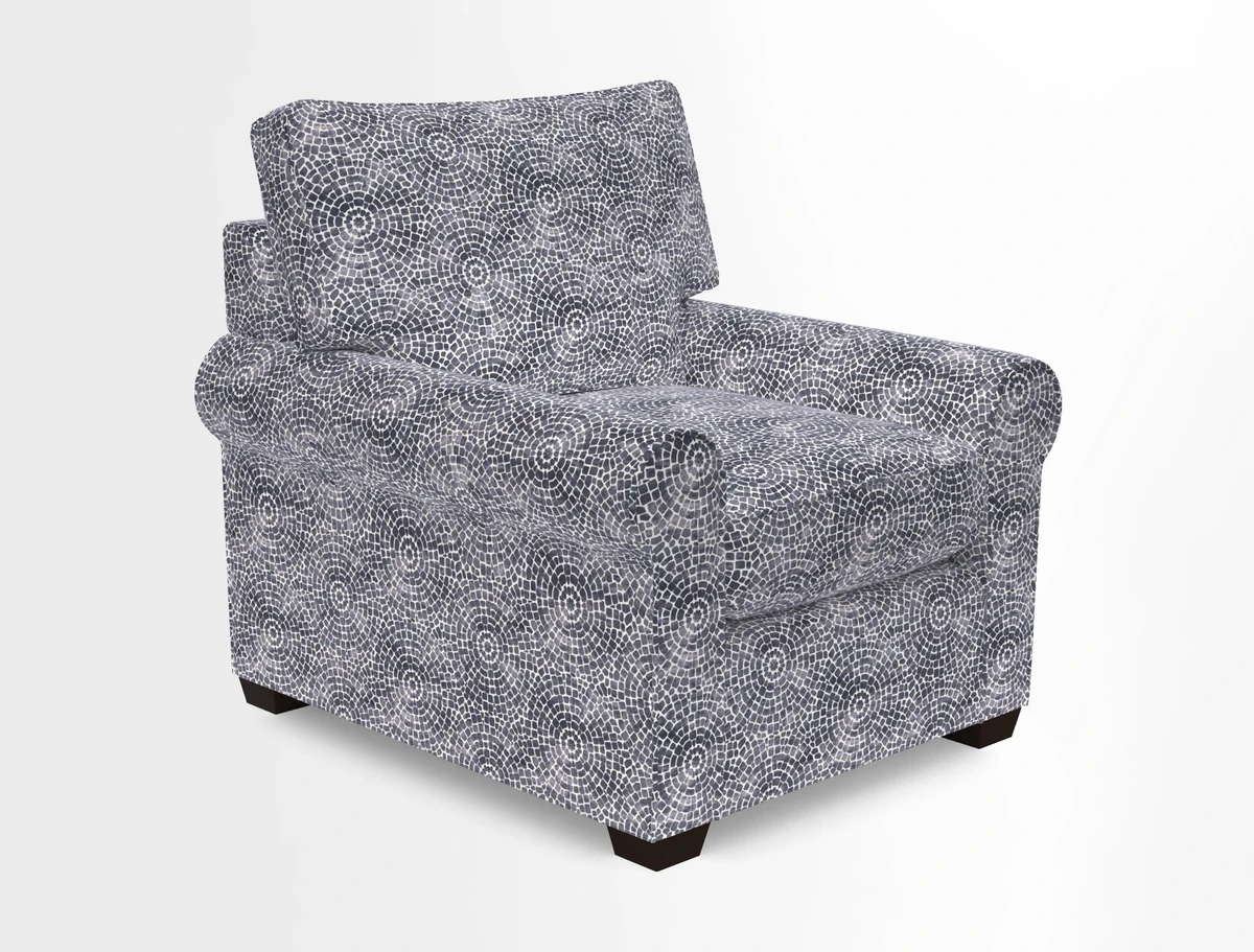 Bignor Chair in Two Tone Plain Biscuit. Loose cover option available