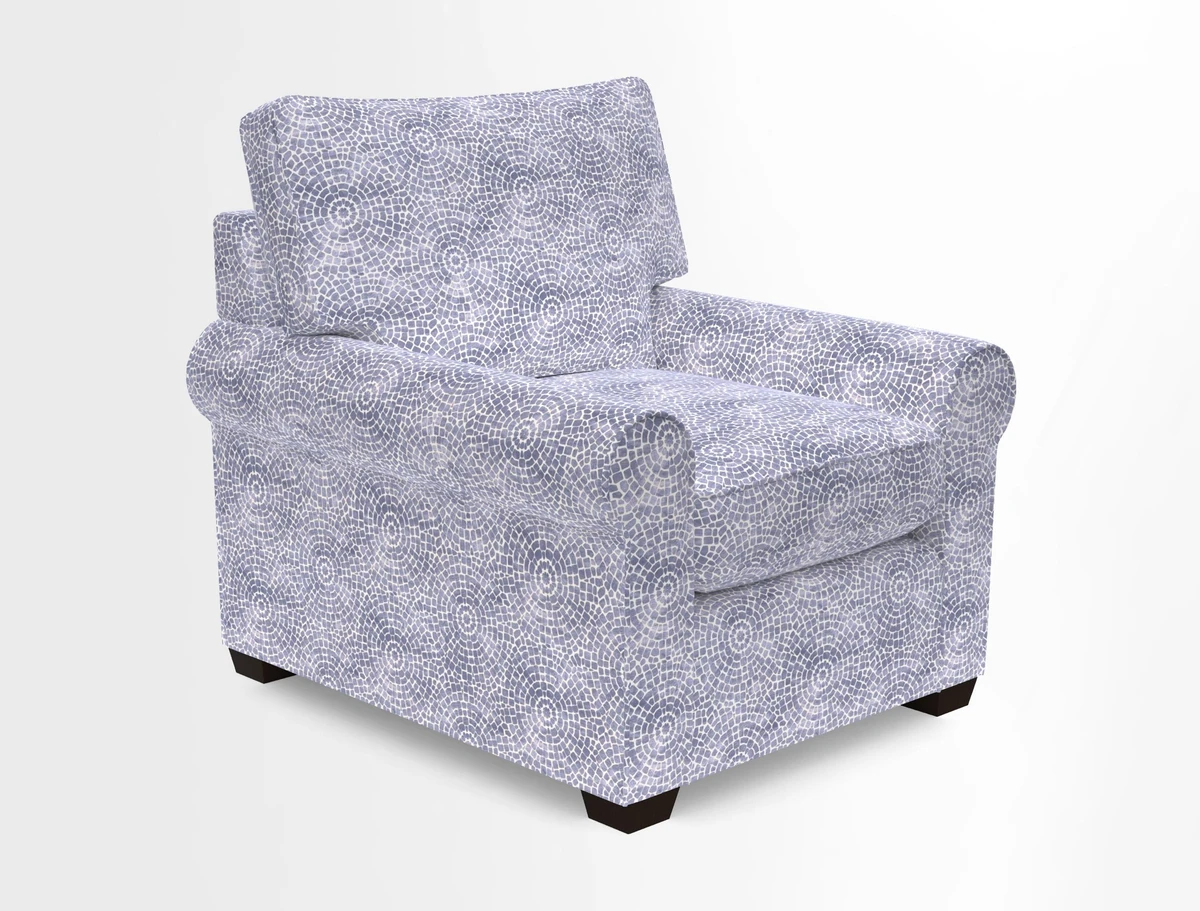 Bignor Chair in Two Tone Plain Biscuit. Loose cover option available