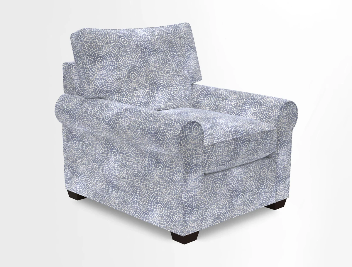 Bignor Chair in Two Tone Plain Biscuit. Loose cover option available