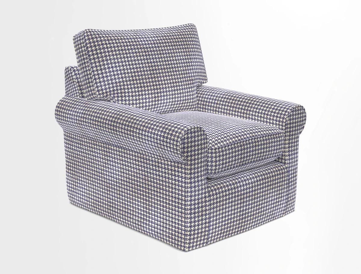 Bignor Chair in Two Tone Plain Biscuit. Loose cover option available