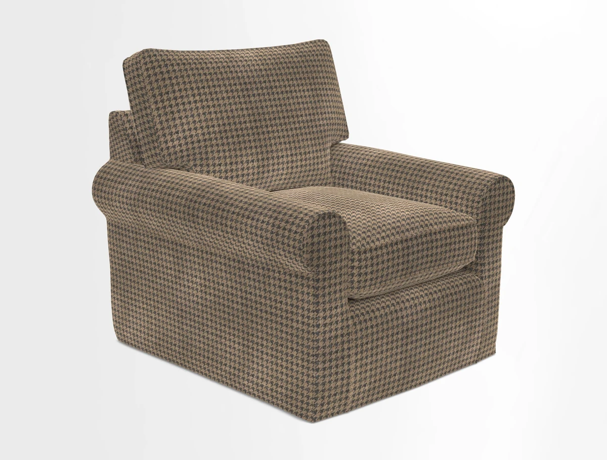 Bignor Chair in Two Tone Plain Biscuit. Loose cover option available