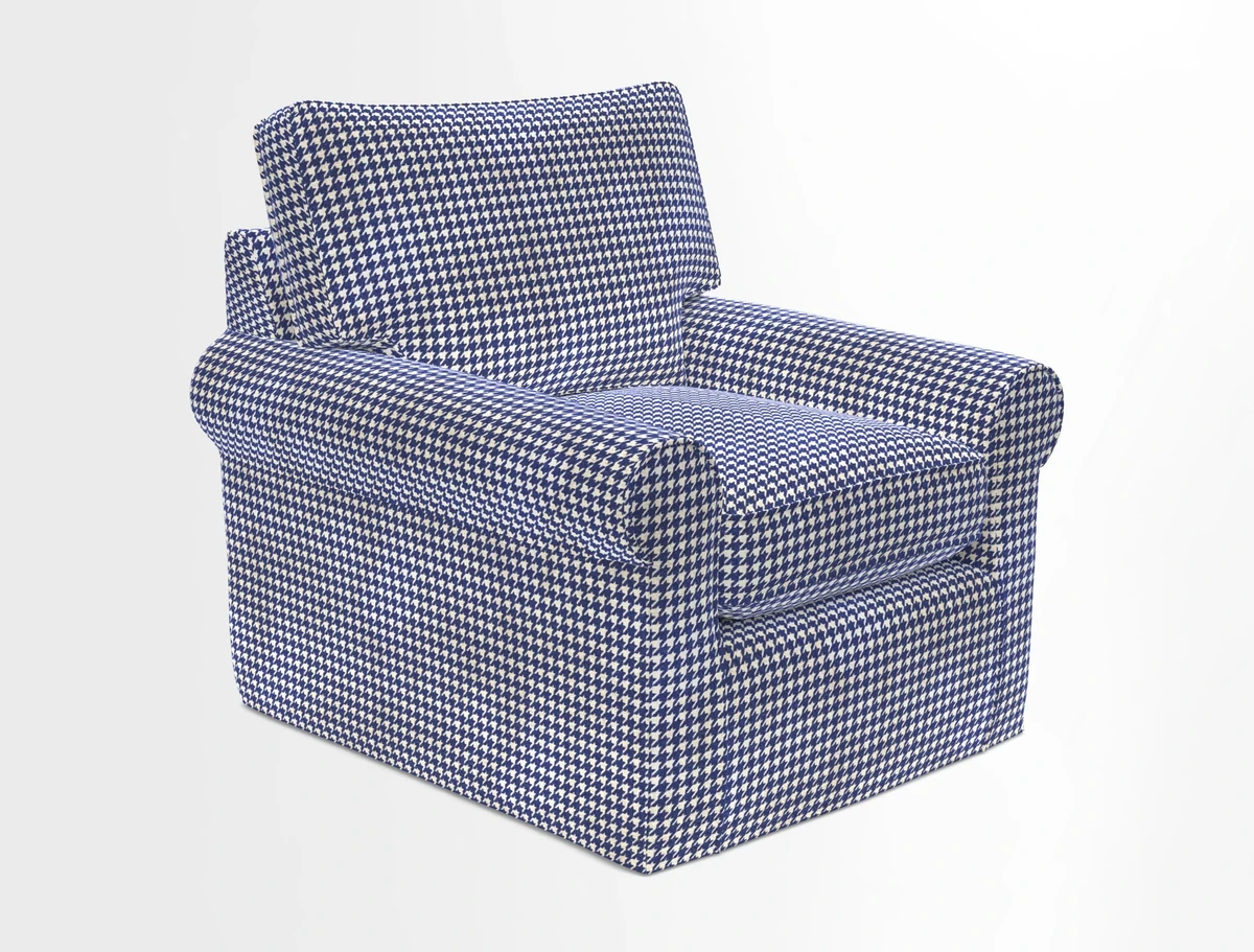Bignor Chair in Two Tone Plain Biscuit. Loose cover option available