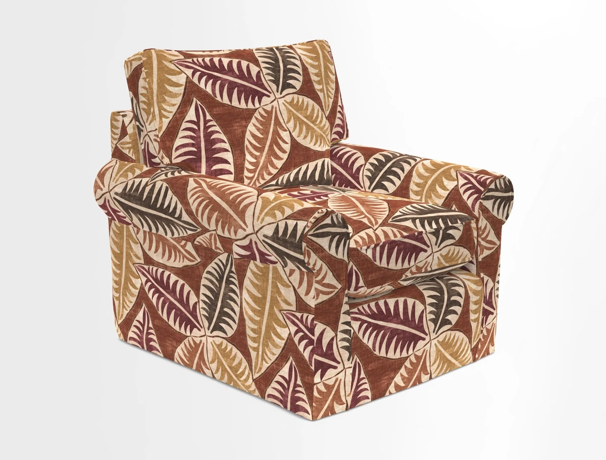 Bignor Chair in Two Tone Plain Biscuit. Loose cover option available